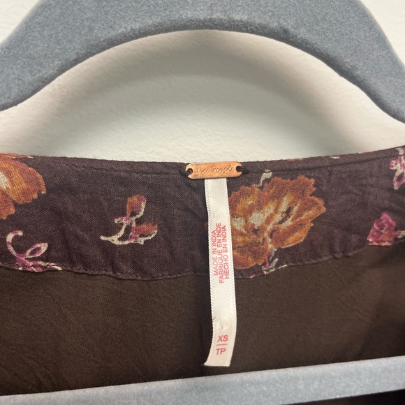 Free People Floral Midi Dress in Brown - Picture 8 of 13